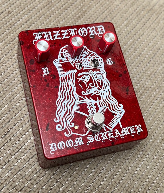 USED Fuzzlord Effects Doom Screamer Overdrive - Blood Red