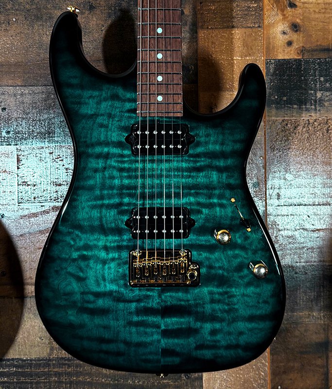 Suhr Standard Thin Burst Trans Teal Electric Guitar