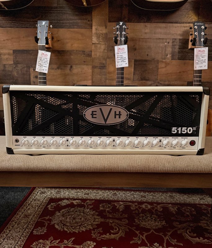 USED EVH 5150 III 100-Watt 3-Channel Tube Amp Head - Ivory