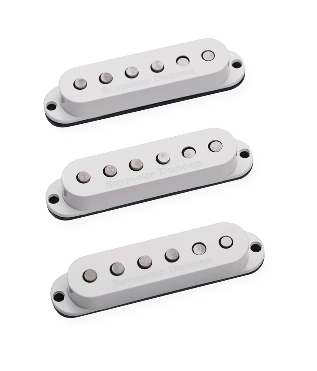 Seymour Duncan Custom Staggered Strat Pickup Set - White